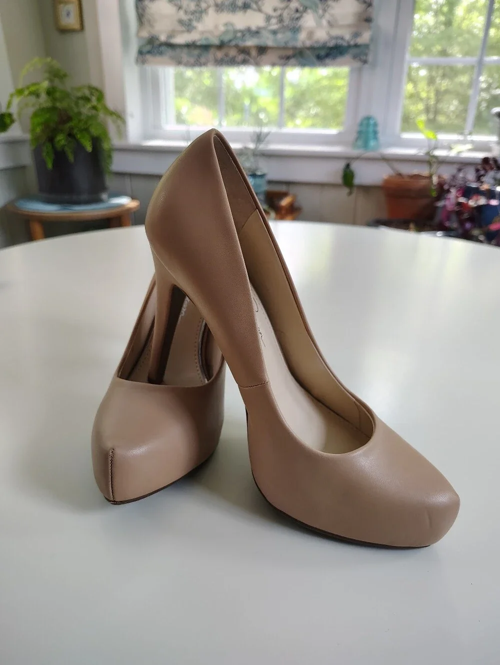 Jessica Simpson Nude Platform Pumps Stiletto High Heels Women's Size 8.5 - Picture 2 of 10